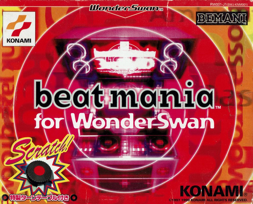 BeatMania for WonderSwan box art for WonderSwan